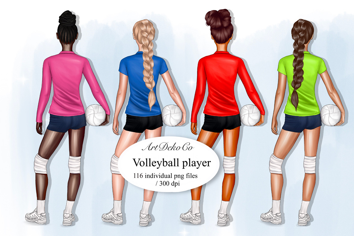 volleyball clipart, a Sport Illustration by DekoArt (Photo 1 of 5)