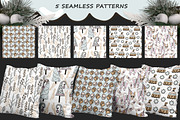 Christmas Sketches - set witn dog, an Animal Illustration by Kseniya_design (Thumbnail 3 of 5)