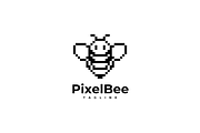 Pixel Bee Logo Template, a Branding & Logo Template by johnkent (Thumbnail 3 of 3)