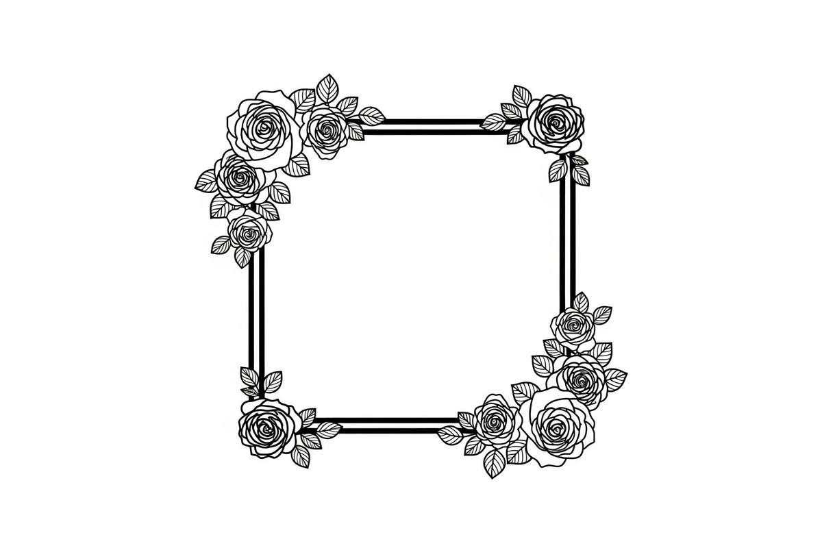 Floral Decorative Frame Vector Bundl, an Illustration by musafir_fashion (Photo 15 of 51)