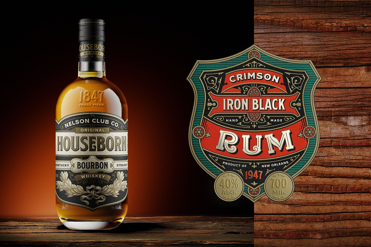 NS Liquor Label Templates, a Branding & Logo Template by Novisouldado (Photo 5 of 8)