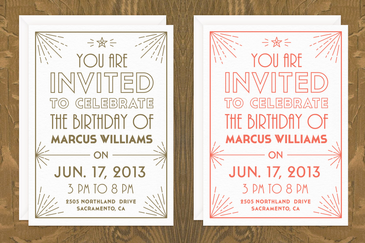 FutureDeco Birthday Card, a Card Template by Satchel & Sage (Photo 2 of 3)