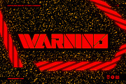 WARNING Font, a Font by Jordan Debney Art (Thumbnail 1 of 4)