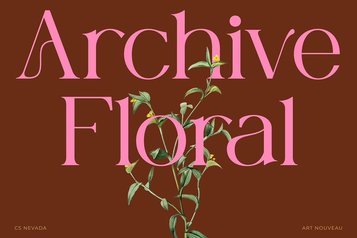 CS Nevada – Art Nouveau Font, a Serif Font by Craft Supply Co. (Photo 6 of 8)