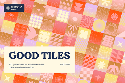 600 Tiles for Bright & Good Vibes, an Object Graphic by SHOOM HOUSE