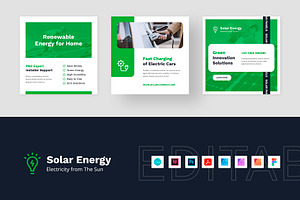 Solar Energy Instagram Templates