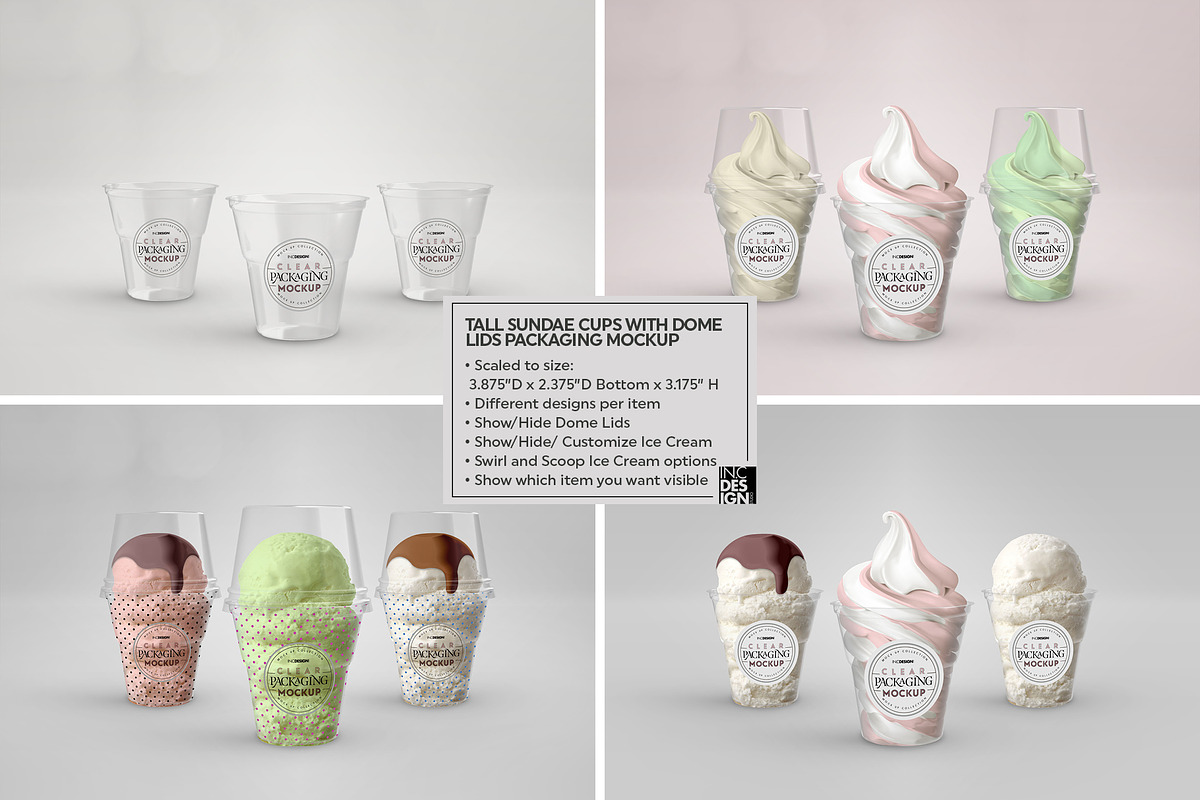 07 Clear Container Packaging Mockups, a Cups & Container Mockup by INCDesign (Photo 9 of 28)
