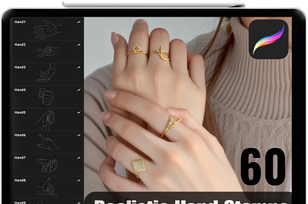 Procreate Hand Gestures Stamps