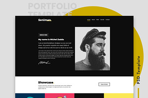 Portfolio PSD Template 3 - Seniman