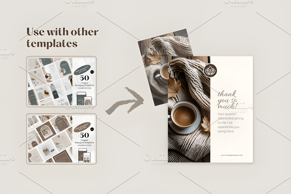 20 Aesthetic Beige Autumn Photos, a Social Media Template by Ink Gallery (Photo 2 of 5)