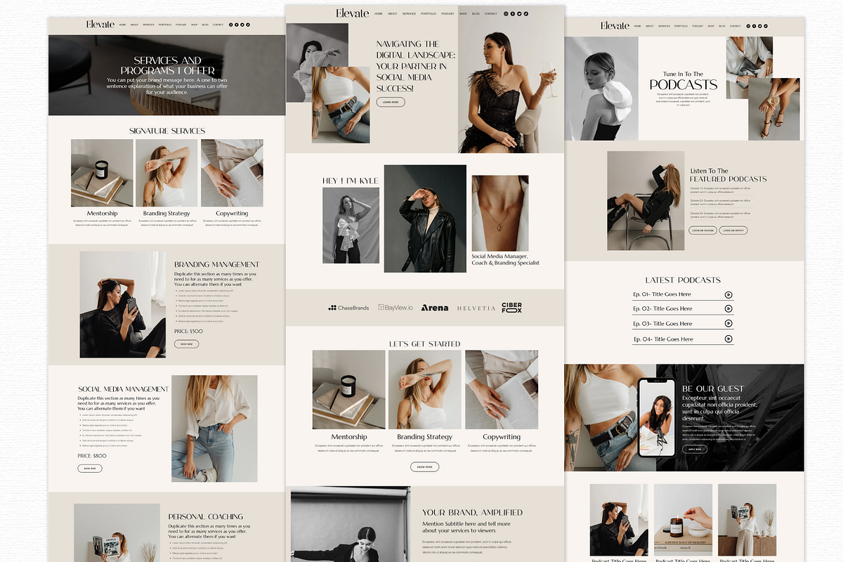 Luxury Wix Website Template, a Wix Template by AdvertFox (Photo 3 of 10)