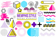 Graphic elements, Memphis style, an Outline Icon by OKart.studio (Thumbnail 1 of 6)