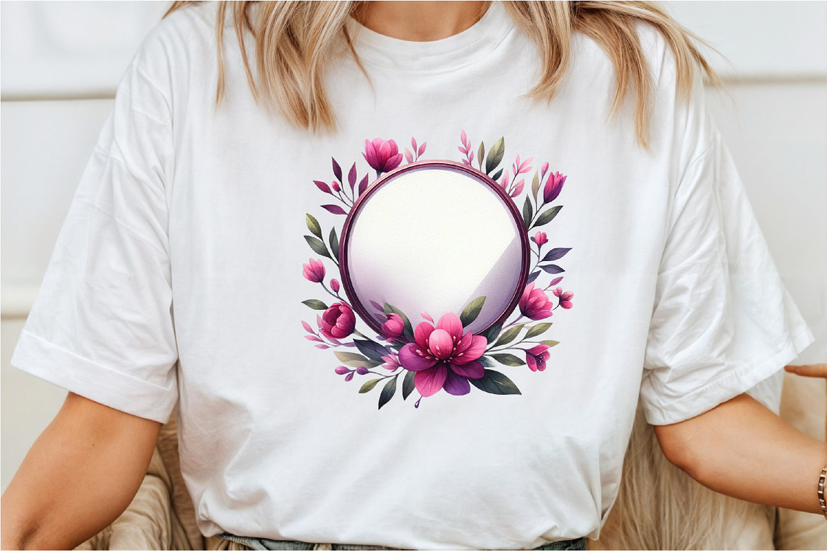 Magenta Spring Watercolor Clipart, an Illustration by Rose Art (Photo 7 of 9)
