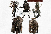 The Bone Circus Characters Cliparts, a Decorative Illustration by ThatsDesignArt (Thumbnail 10 of 11)