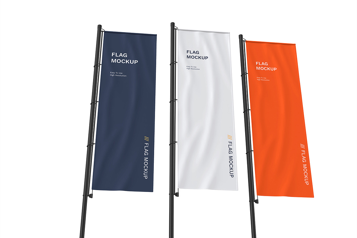 Feather Flag Mockup PSD Pack, an Advertising Mockup by graphypix (Photo 5 of 6)
