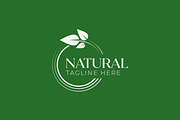 Logo Natural Leaf Icon Label Green, a Branding & Logo Template by Signatoro (Thumbnail 2 of 2)