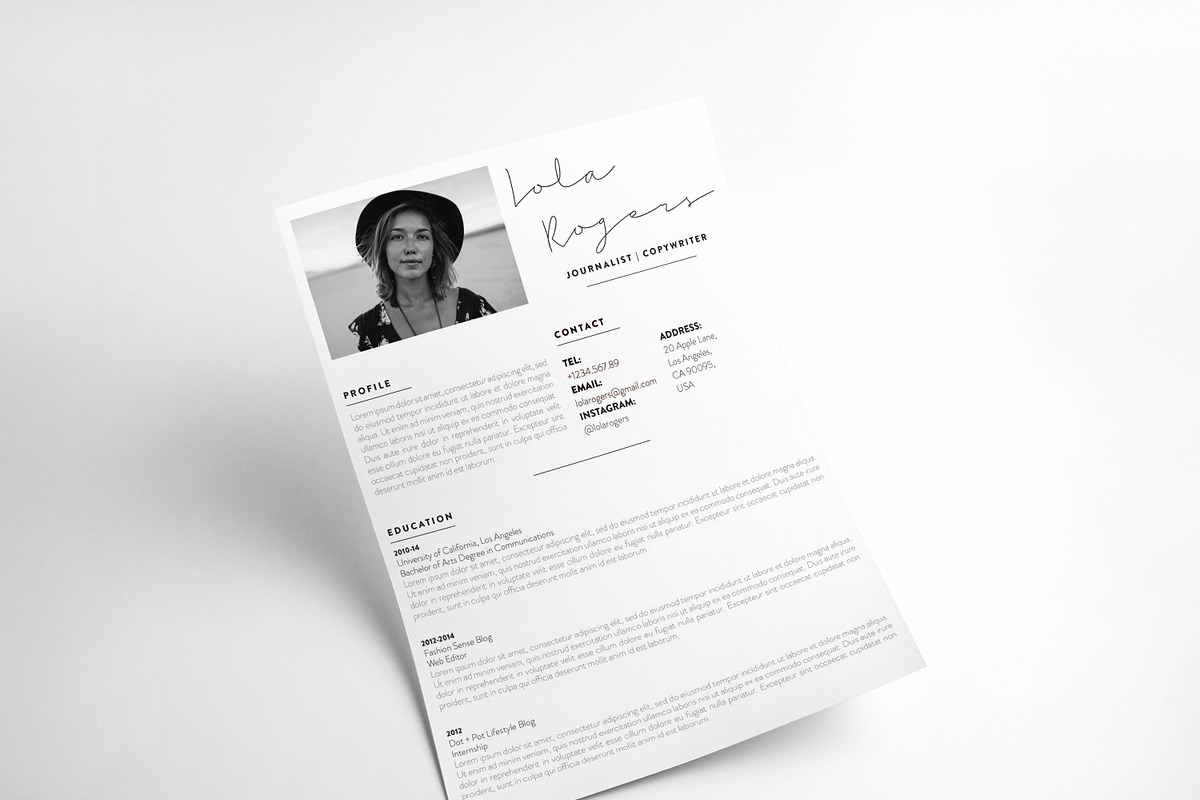 Modern Resume Template | The Lola, a Resume Template by The Alchemy of Design (Photo 2 of 3)