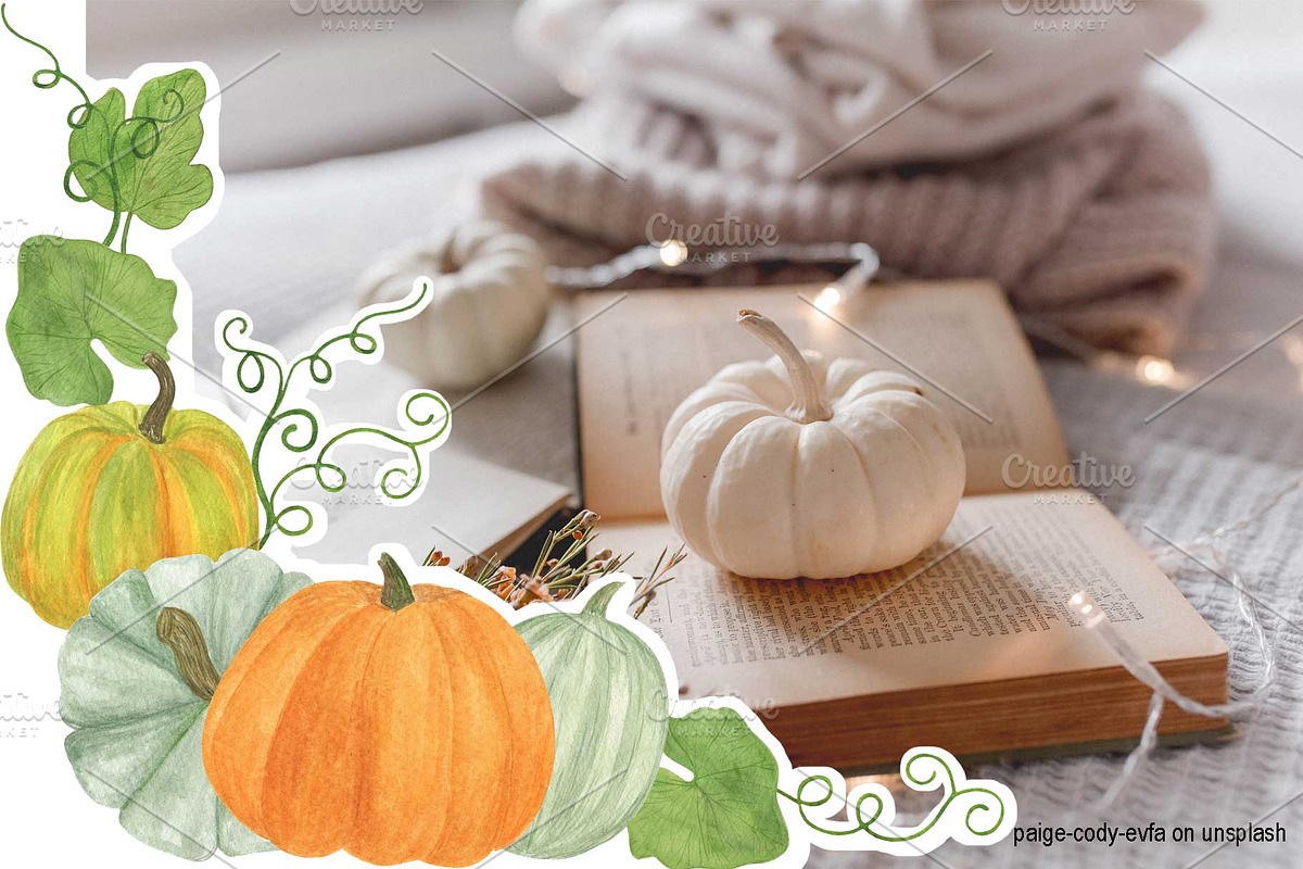 Autumn Floral Frames, Wreaths, a Seasonal Illustration by Contes_de_fée (Photo 11 of 12)