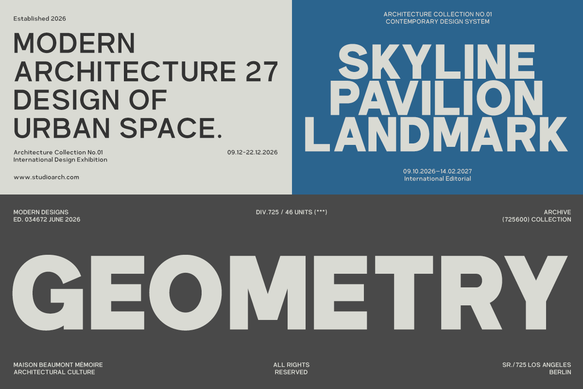 Prime Nordic - Family Geometric Font, a Sans Serif Font by Say Studio (Photo 2 of 10)