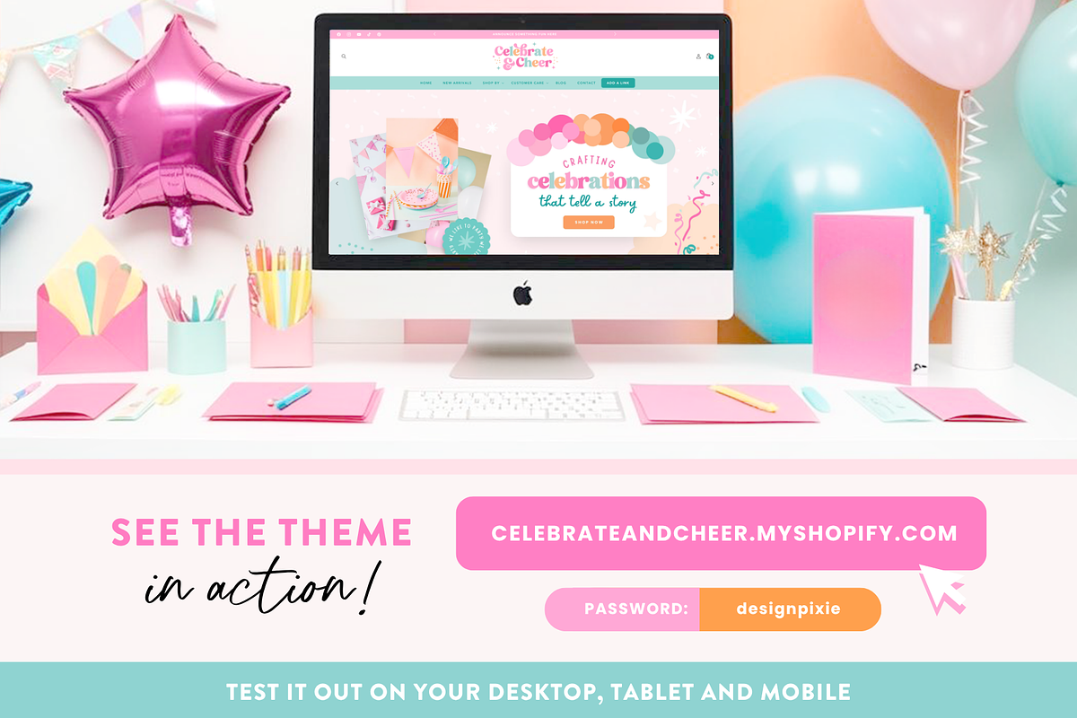 Bright Party Shopify Theme, a Shopify Template by Design Pixie (Photo 4 of 10)