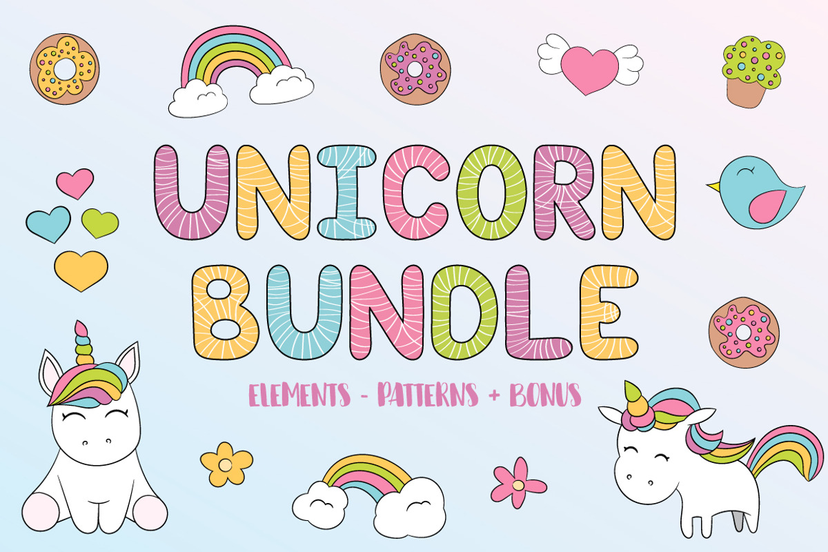 Unicorn Bundle, an Animal Illustration by My Sweet Dreams (Photo 1 of 7)