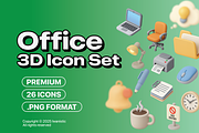 Office 3D Icons set PREMIUM, a Solid Icon by Iwanistic (Thumbnail 1 of 7)