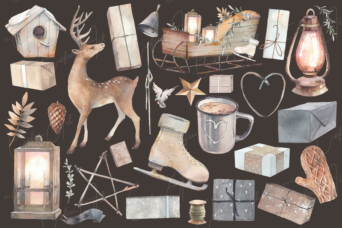 Rustic Christmas, a Decorative Illustration by Eisfrei (Photo 7 of 7)