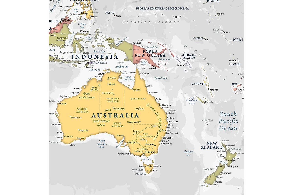 Vector World Map - Large&Detailed, a Decorative Illustration by PorcuPen Works (Photo 5 of 8)