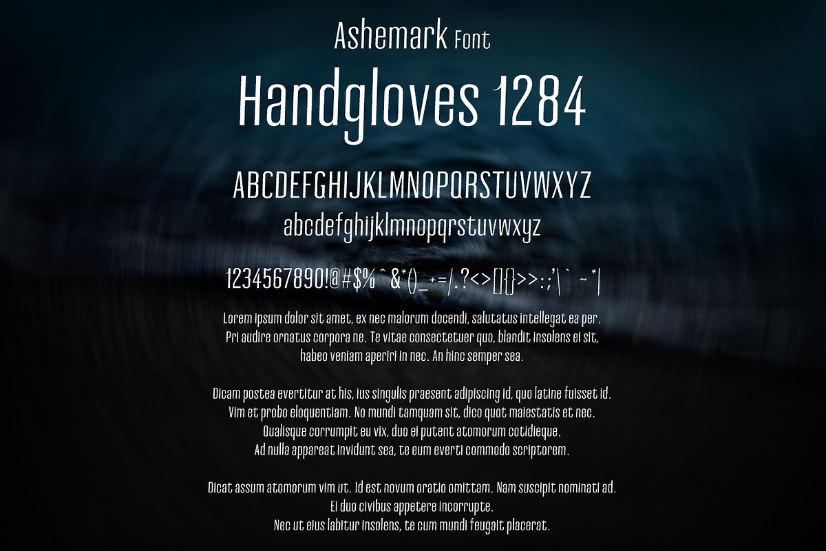 Ashemark Font preview 2