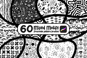 60 Mixed Motifs Procreate Brushes, a Brush Add-On by Heather Green Designs (Thumbnail 1 of 12)