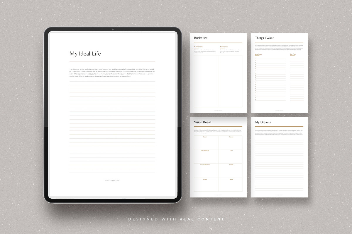 Dream Life Self Help Planners CANVA, a Templates & Theme by AndrewPixel (Photo 6 of 13)