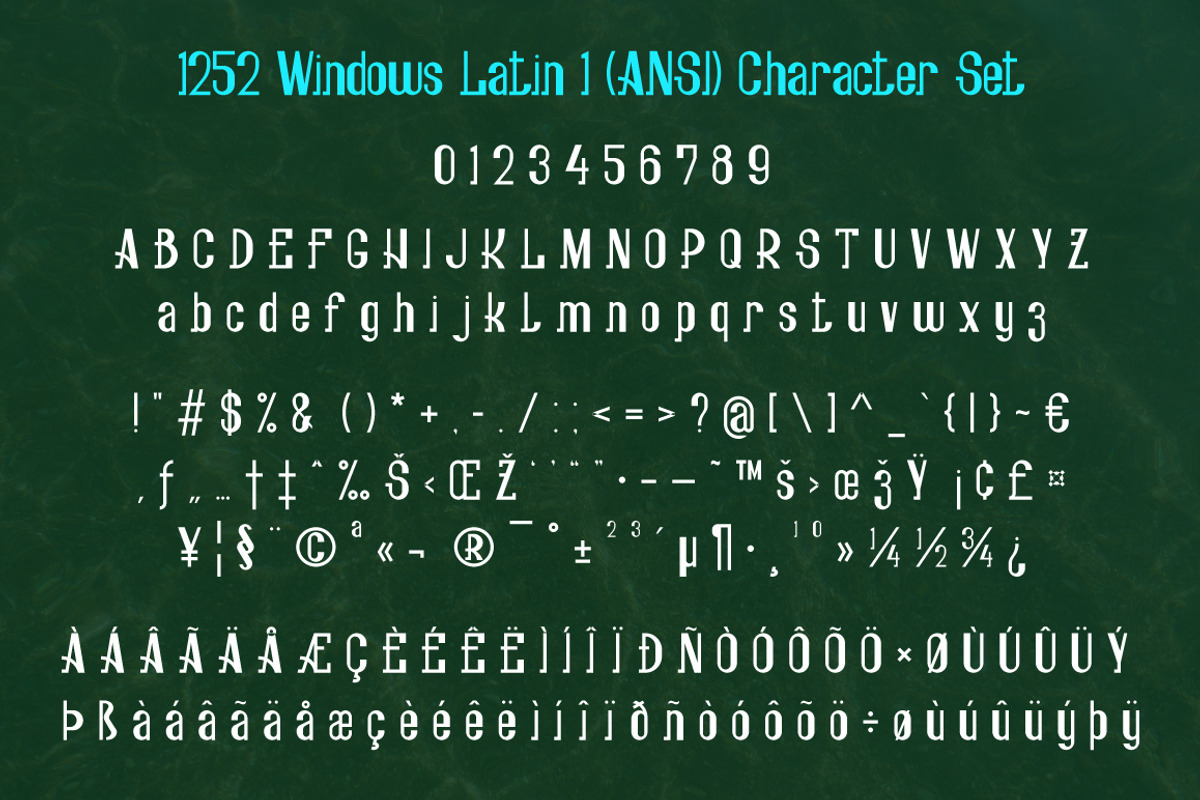 Fesch | bottom-left slab serif font preview 7
