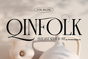 Qinfolk - Elegant Serif Font, a Serif Font by timelesstype.co (Thumbnail 1 of 20)