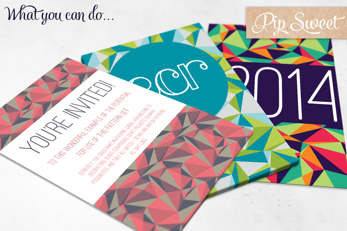 Seamless Abstract 20 Pattern Set preview 5