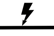 Lightning Power Symbol Silhouette, an Illustration by hafijul (Thumbnail 14 of 15)