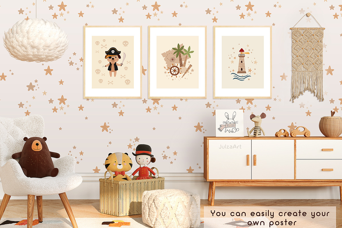Pirate animal clipart, an Animal Illustration by JulzaArt (Photo 4 of 7)