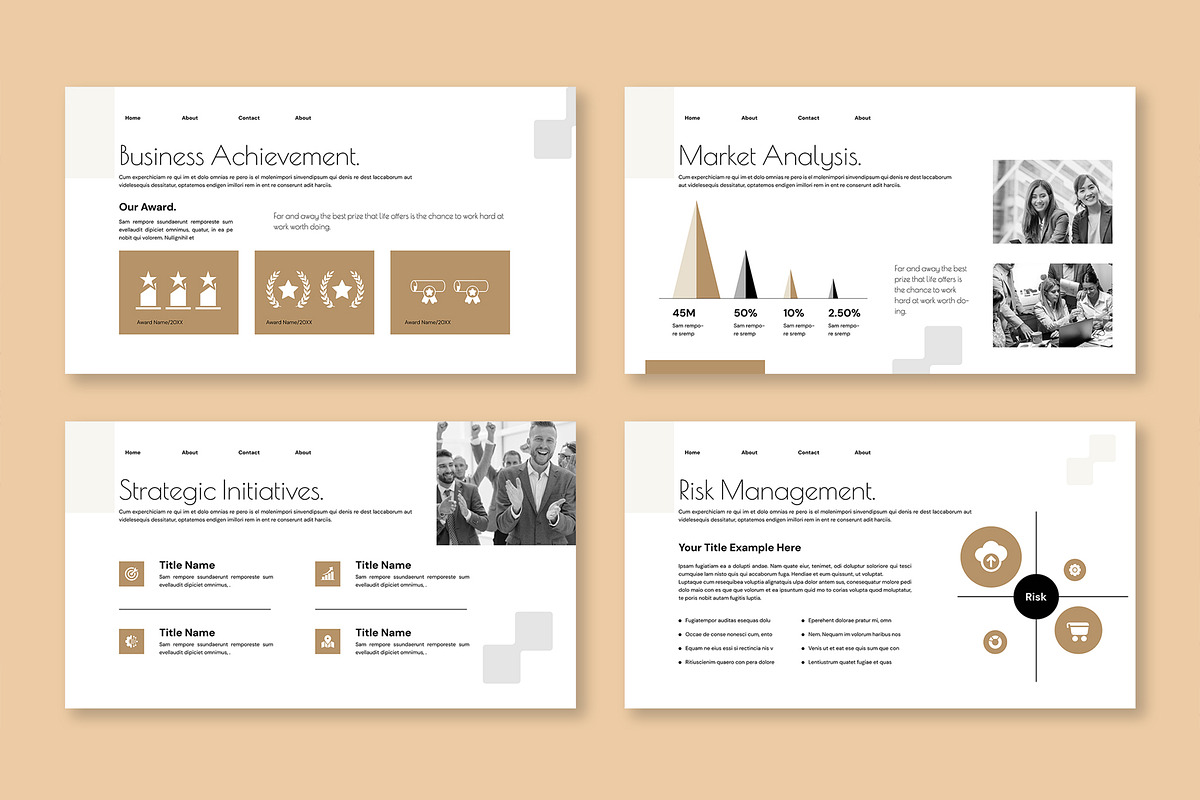Minimal Annual Report Presentation, a Presentation Template by Mighty-Slide (Photo 3 of 6)