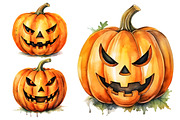 Halloween Jack-o-lantern PNG Bundle, a Seasonal Illustration by Creative Arslan (Thumbnail 4 of 11)
