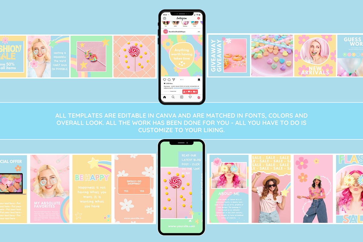 Bright Instagram Template Bundle, a Social Media Template by SunshineStudioBoutique (Photo 9 of 10)