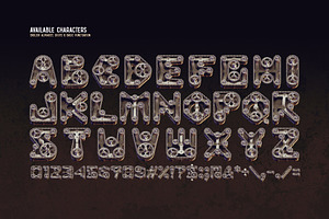 Bike Mech - Color Bitmap Font