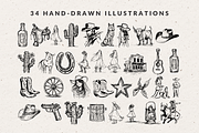 Wild West Vector Illustration Set, an Object Illustration by The October Creative (Thumbnail 3 of 6)