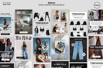 BERLIN | Email Marketing Canva Pack, an Email Template by Studio Mayde