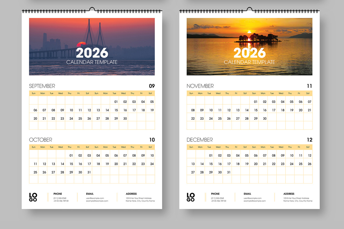 2026 Minimalist Wall Calendar Design preview 6