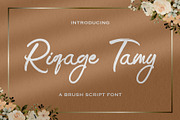 Riqage Tamy - Brush Script Font, a Script Font by fluffstudio (Thumbnail 6 of 9)
