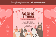 Birthday Invitation Canva Template, a Design Template by TemplateCastleStore (Thumbnail 1 of 2)