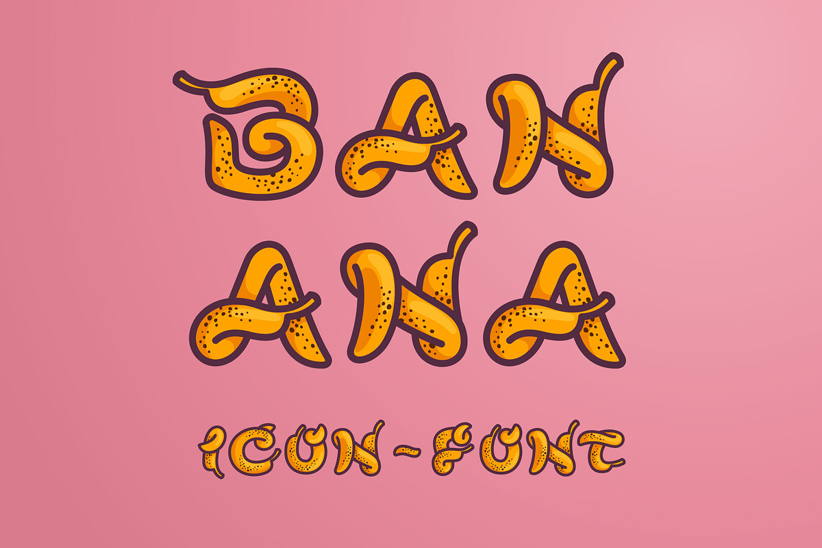 Made of Bananas fonts / icons, a Script Font by kaer_shop (Photo 1 of 4)