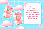 Cute Procreate Bundle, Kawaii Stamps, a Brush Add-On by InkPrintsTattoo (Thumbnail 11 of 11)