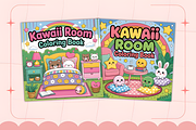 Bold Easy Cozy Kawaii Room Coloring, a Decorative Illustration by Ink Gallery (Thumbnail 4 of 5)