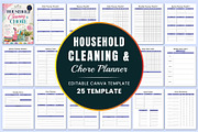 Household Cleaning & Chore Planner., a Stationery Template by Shumaya (Thumbnail 1 of 4)