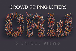 Big Crowd - 3D Lettering